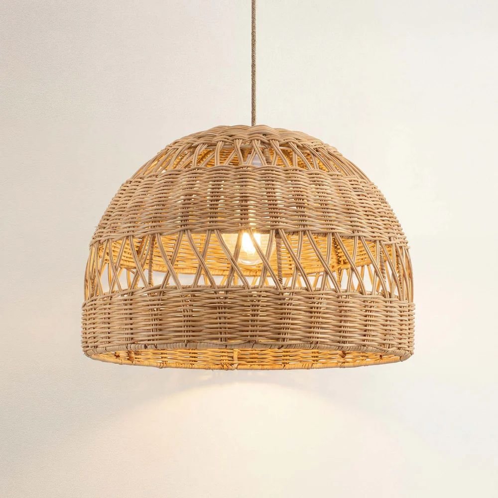 Radiant Rattan Pendant Light