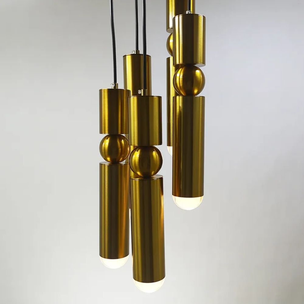 Nordic Plated Gold Pendant Light