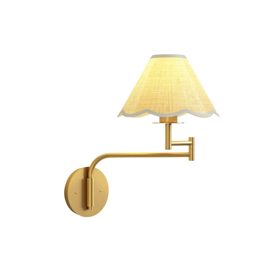 Rowabi Aria Clamp Rattan Sconce