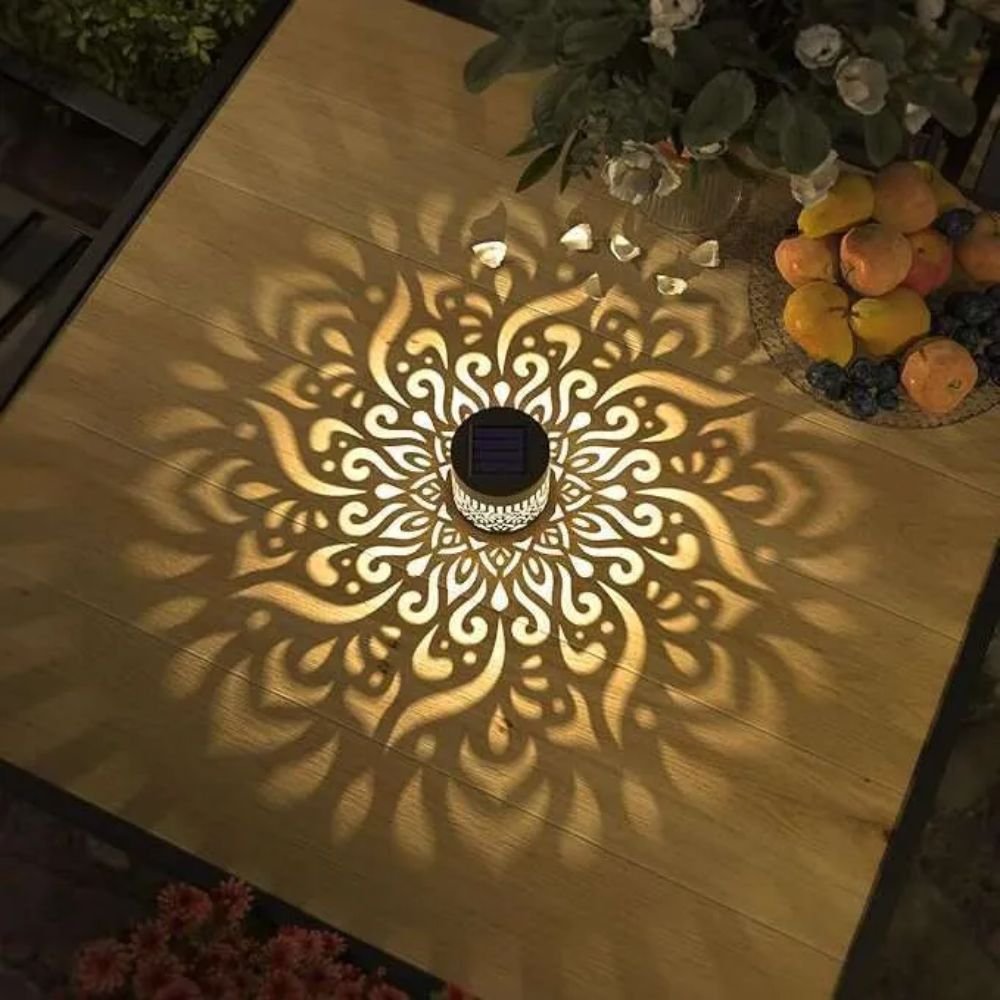 Solar Mandala Wall Lantern