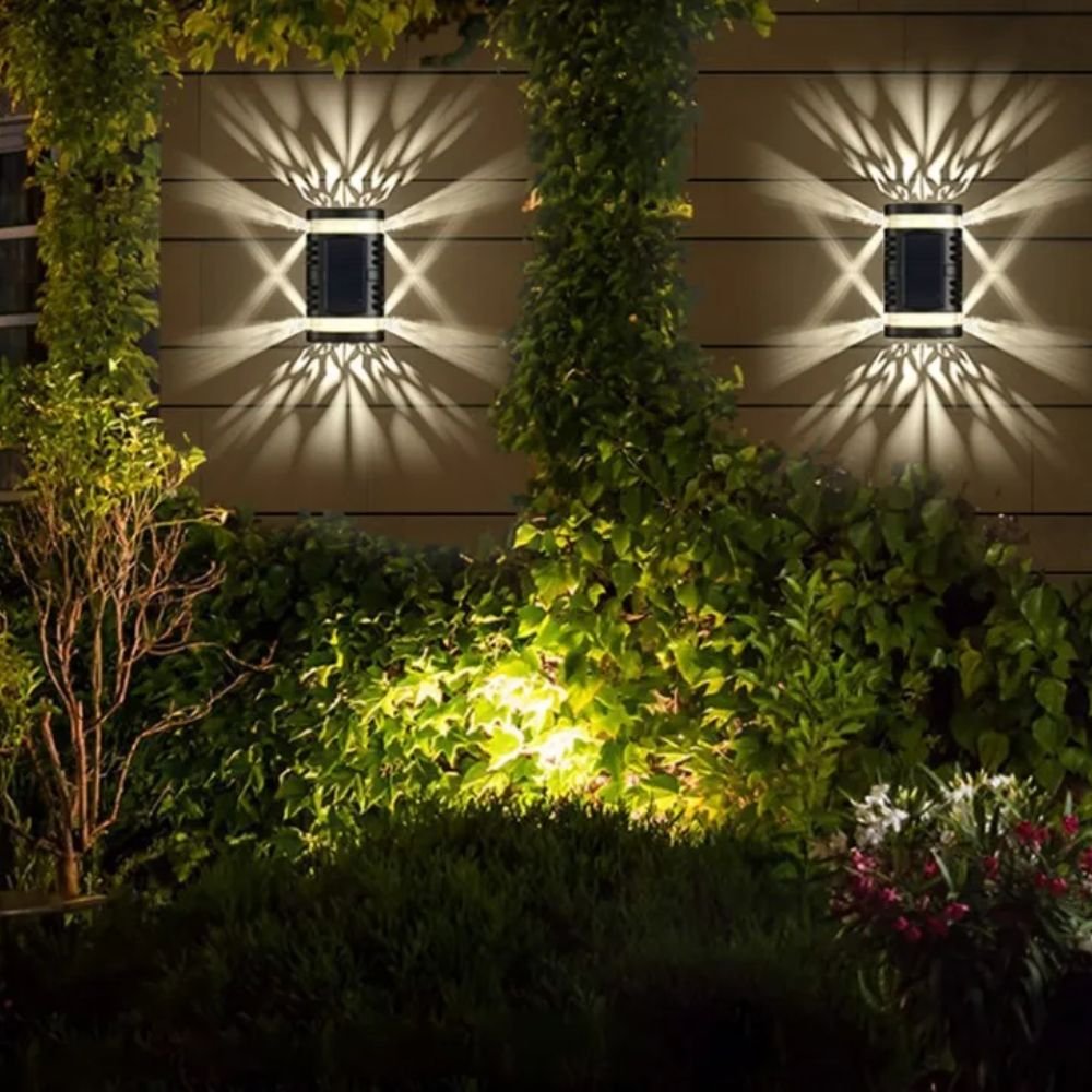 Large Solar Garden Wall Lamp