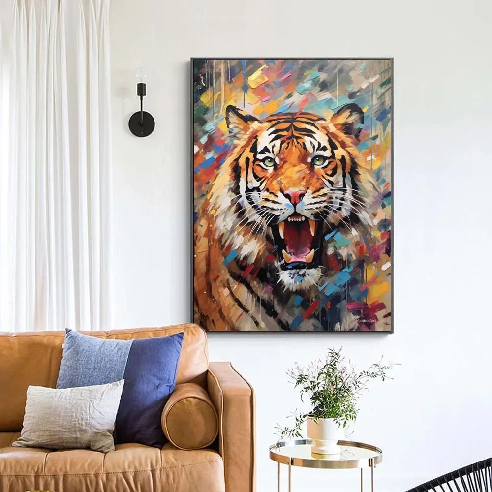 Graffiti Abstract Tiger Canvas Print