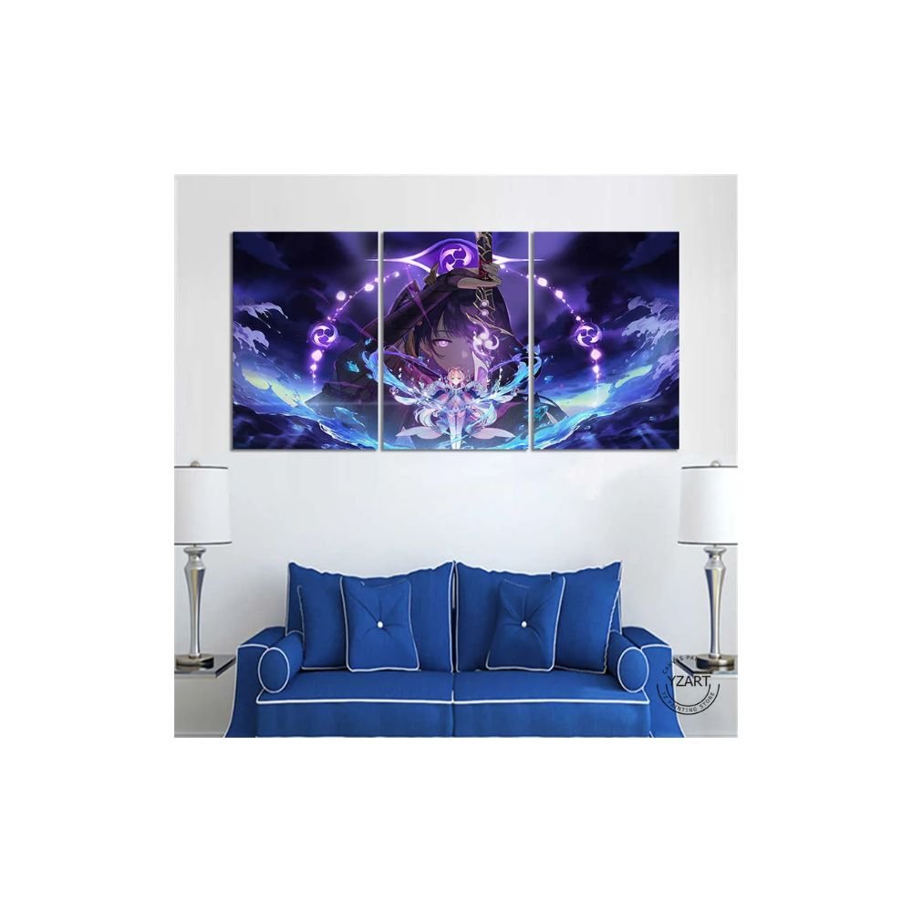 Genshin Impact Raiden Shogun Kokomi Canvas 5 Piece Set