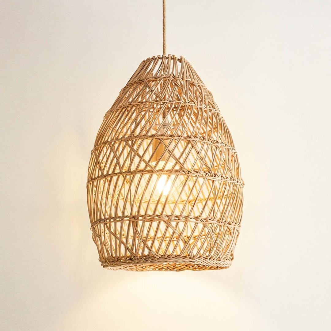 Callie Rattan Pendant Light by Rowabi